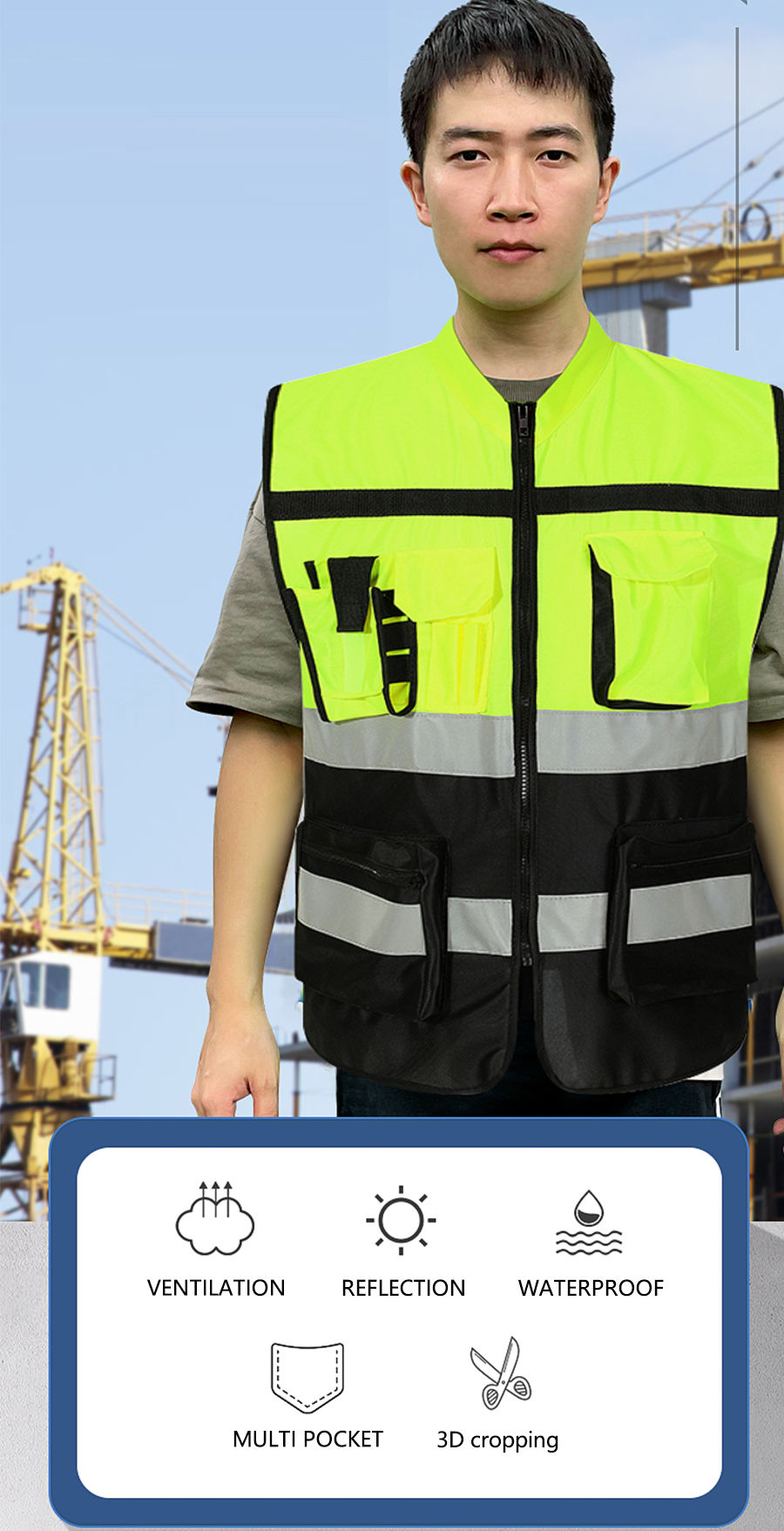 Thumbnail: Reflective Adjustable Safety Vest