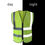 Thumbnail: Unisex Reflective Safety Vest Multi-pocket Breathable