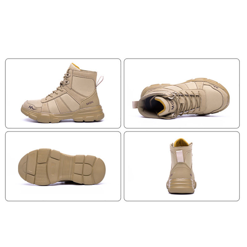 Thumbnail: Work Boots Indestructible Safety Shoes Men Steel Toe Shoes Puncture-Proof Sneake