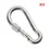 Thumbnail: 1Pc Stainless Steel Climbing Gear Carabiner Quick Links Safety Snap Hook M3/M3.5