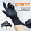 Thumbnail: Black Nitrile Gloves Disposable 8-mil Latex Free Mechanic Gloves for Men Heavy D