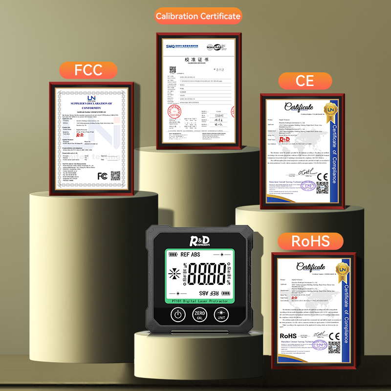 Thumbnail: R&D PT180 PT181 Laser  Digital Protractor Angle Measure Inclinometer 3 in 1 Lase