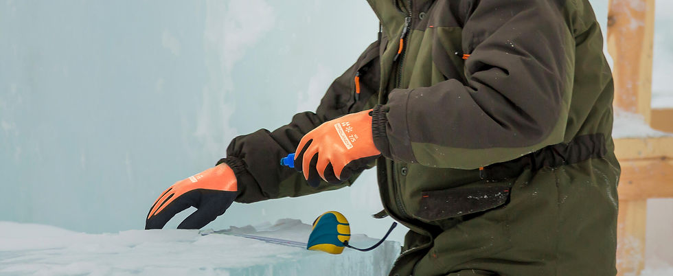 Thumbnail: HANDLANDY Waterproof Work Gloves for Cold Weather, fully submerged rubber warm l