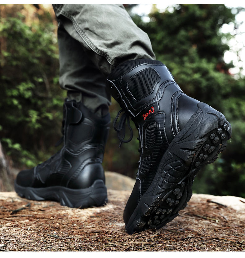 Thumbnail: Outdoor Waterproof Safety Shoes Security Steel Toe Cap Men's Boots Working Steel