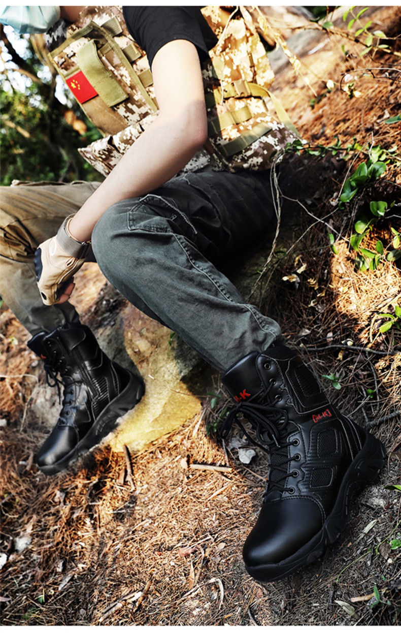 Thumbnail: Outdoor Waterproof Safety Shoes Security Steel Toe Cap Men's Boots Working Steel
