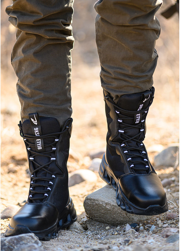 Thumbnail: Work Sneakers Steel Toe Shoes Men Safety Shoes New Puncture-Proof Work Shoes Boo