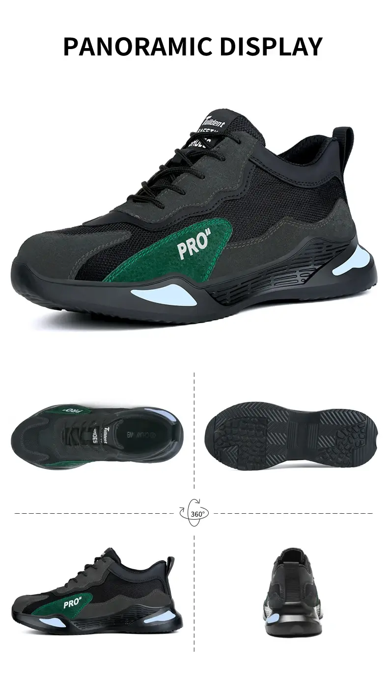 Thumbnail: Fashion Safety Shoes Men Boots Steel Toe Shoes Men Puncture-Proof Work Sneakers 