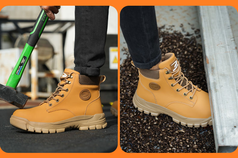 Thumbnail: Safety Shoes Work Shoes Steel Toe Men Puncture-protective Work Boots Anti-smash 