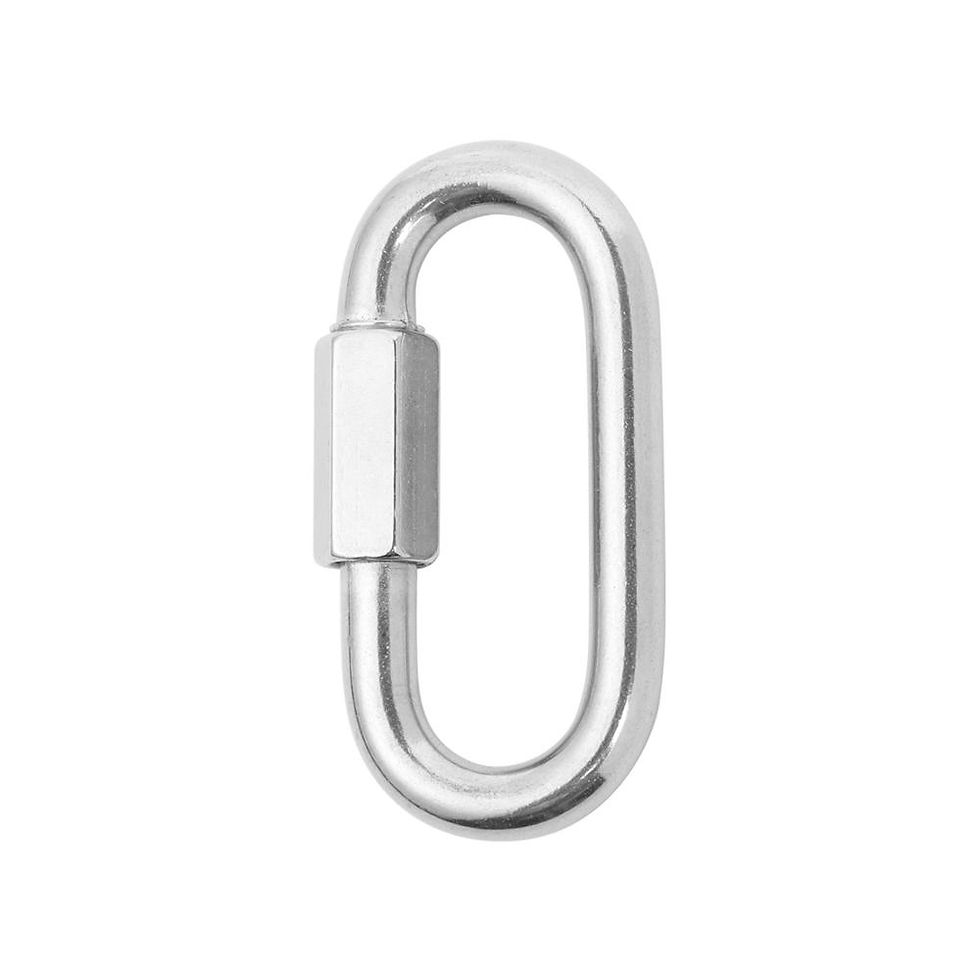 Thumbnail: 1Pc Stainless Steel Climbing Gear Carabiner Quick Links Safety Snap Hook M3/M3.5