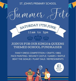 School Fete Saturday 17th June