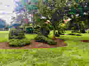 Topiary statues at the Topiary Garden in Columbus, OH