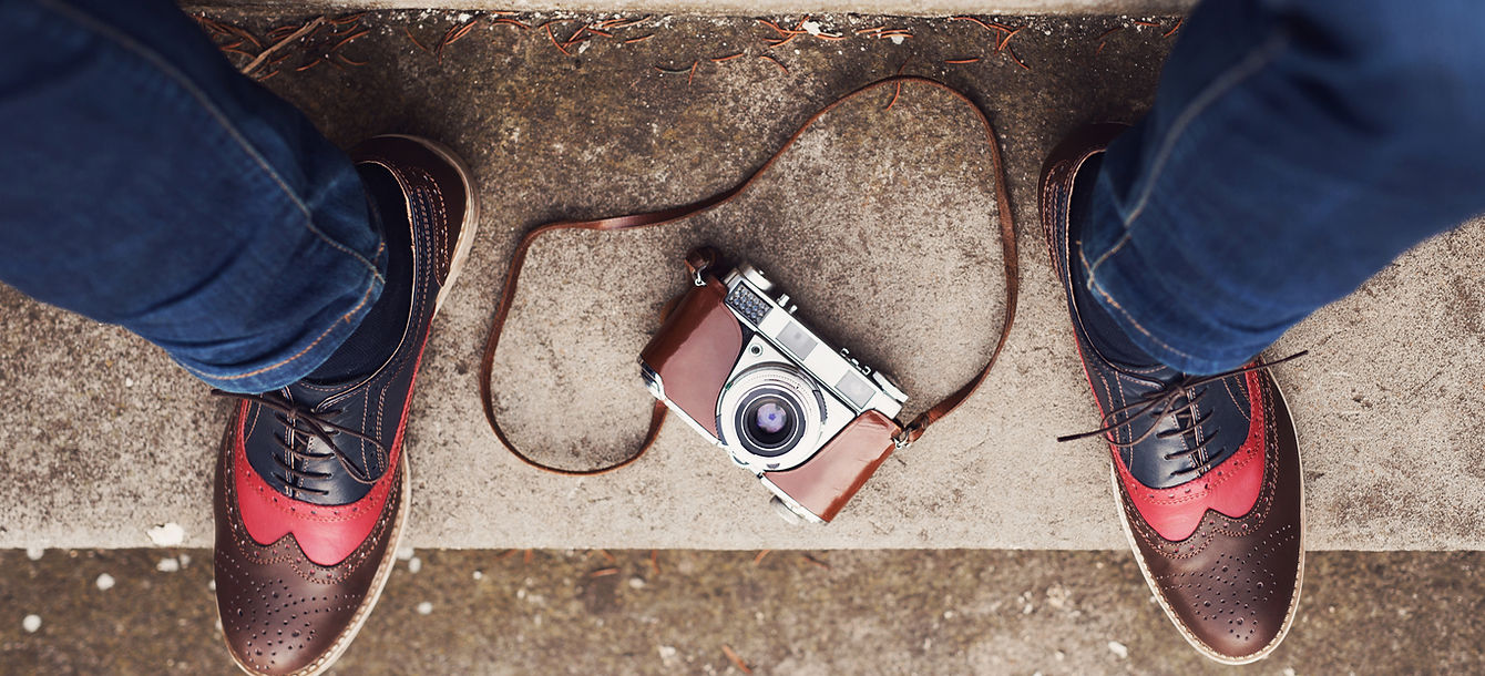 shoes and camera