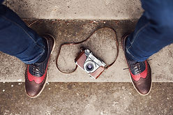shoes and camera