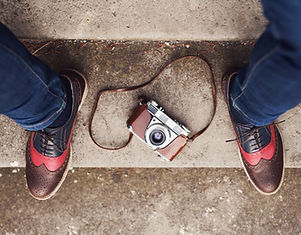 shoes and camera