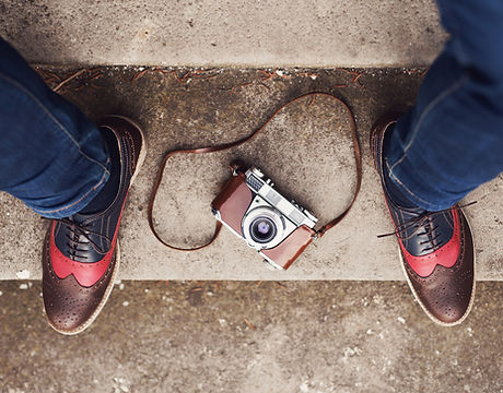 shoes and camera
