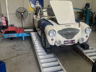 Austin Healey being dyno tuned