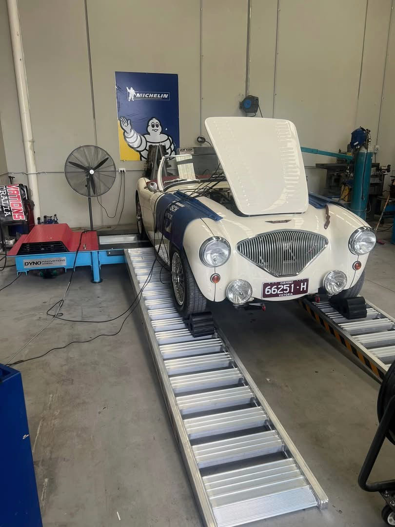 Austin Healey being dyno tuned
