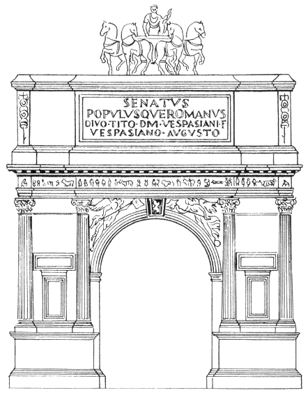 Arco di trionfo a una fornice