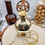 Miniature : Brûleur d'encens en laiton suspendu & Pentagramme
