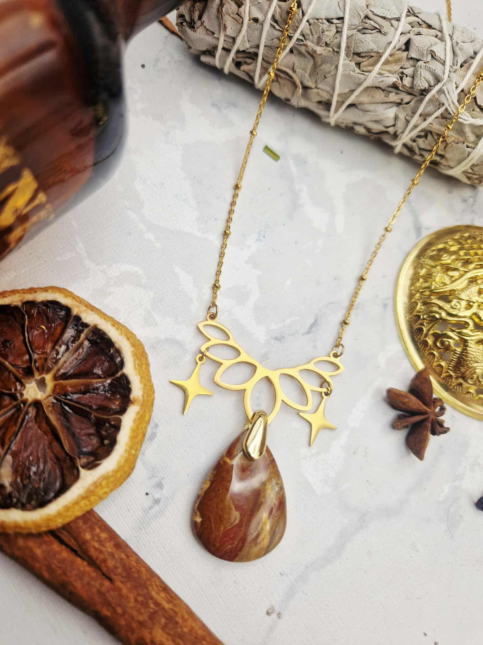 Destock - Collier Bois fossilisé (pièce unique)