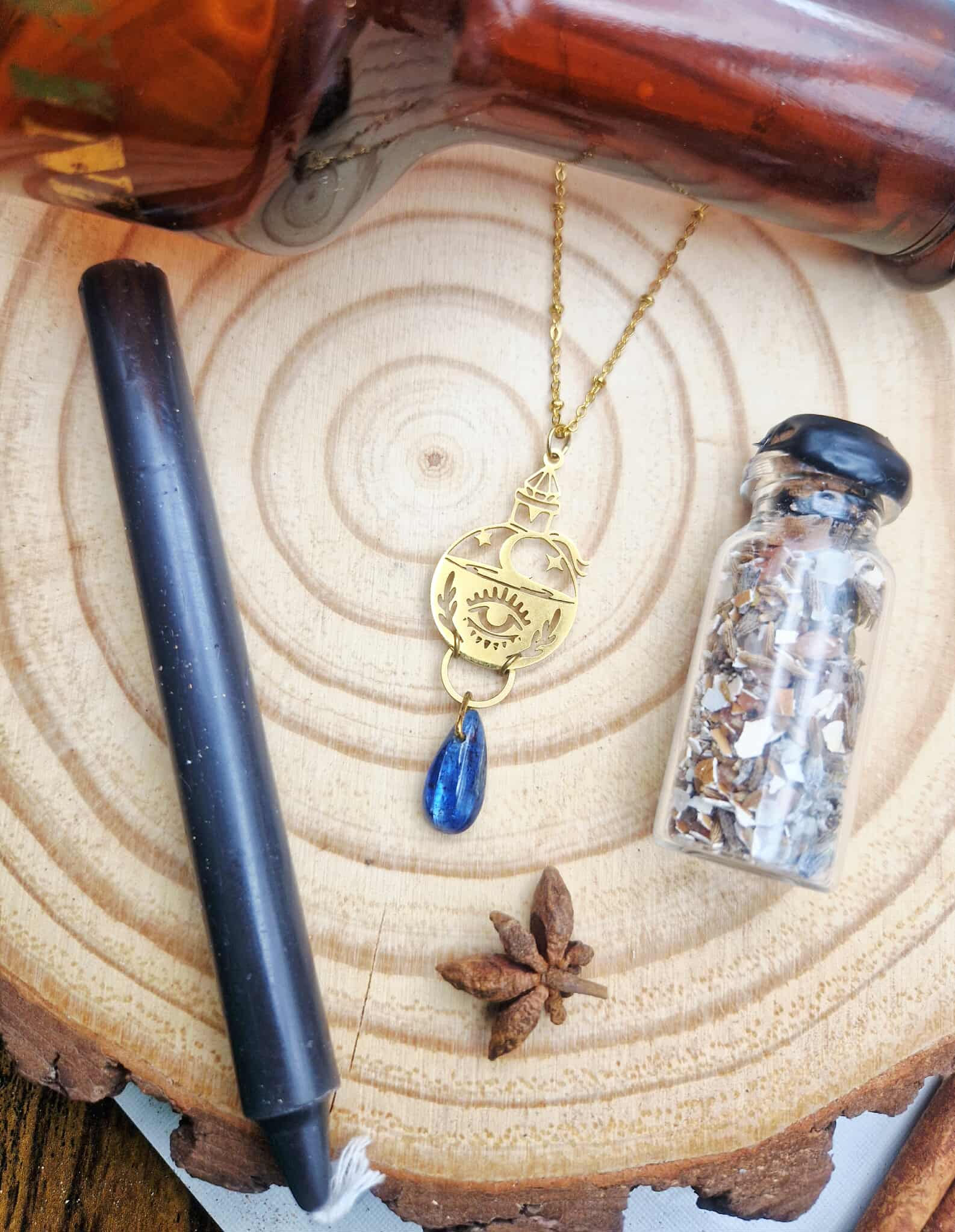 Collier cyanite (pièce unique)