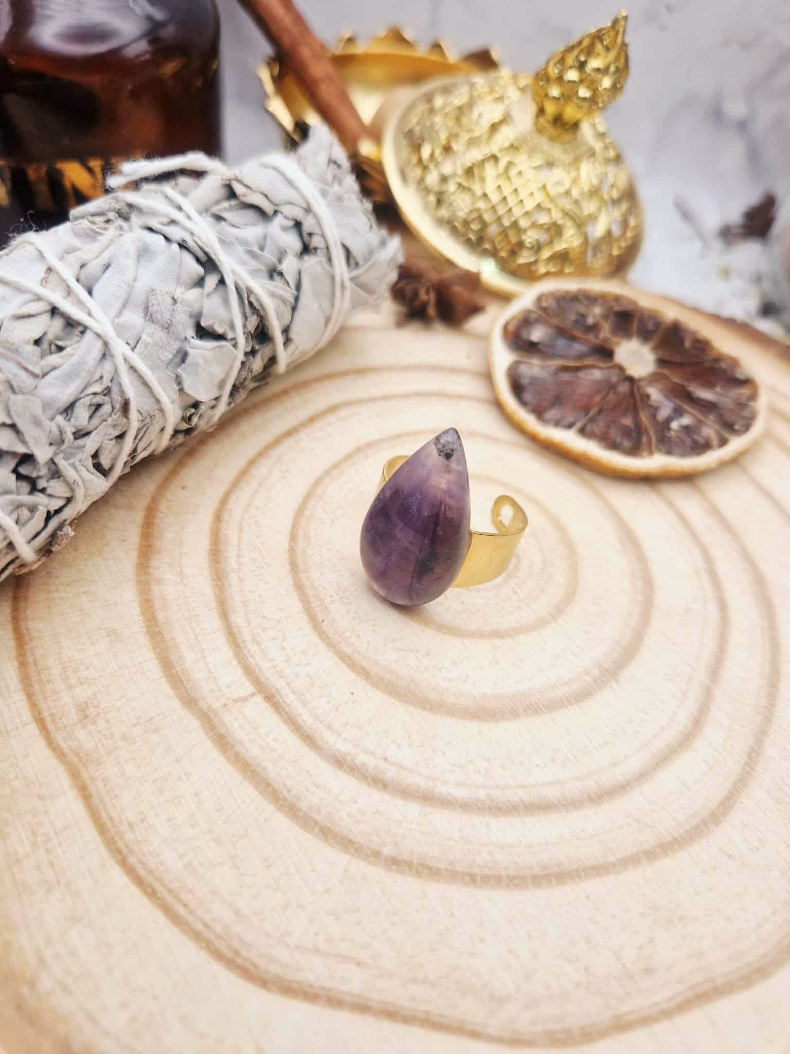 Bague améthyste - pièce unique
