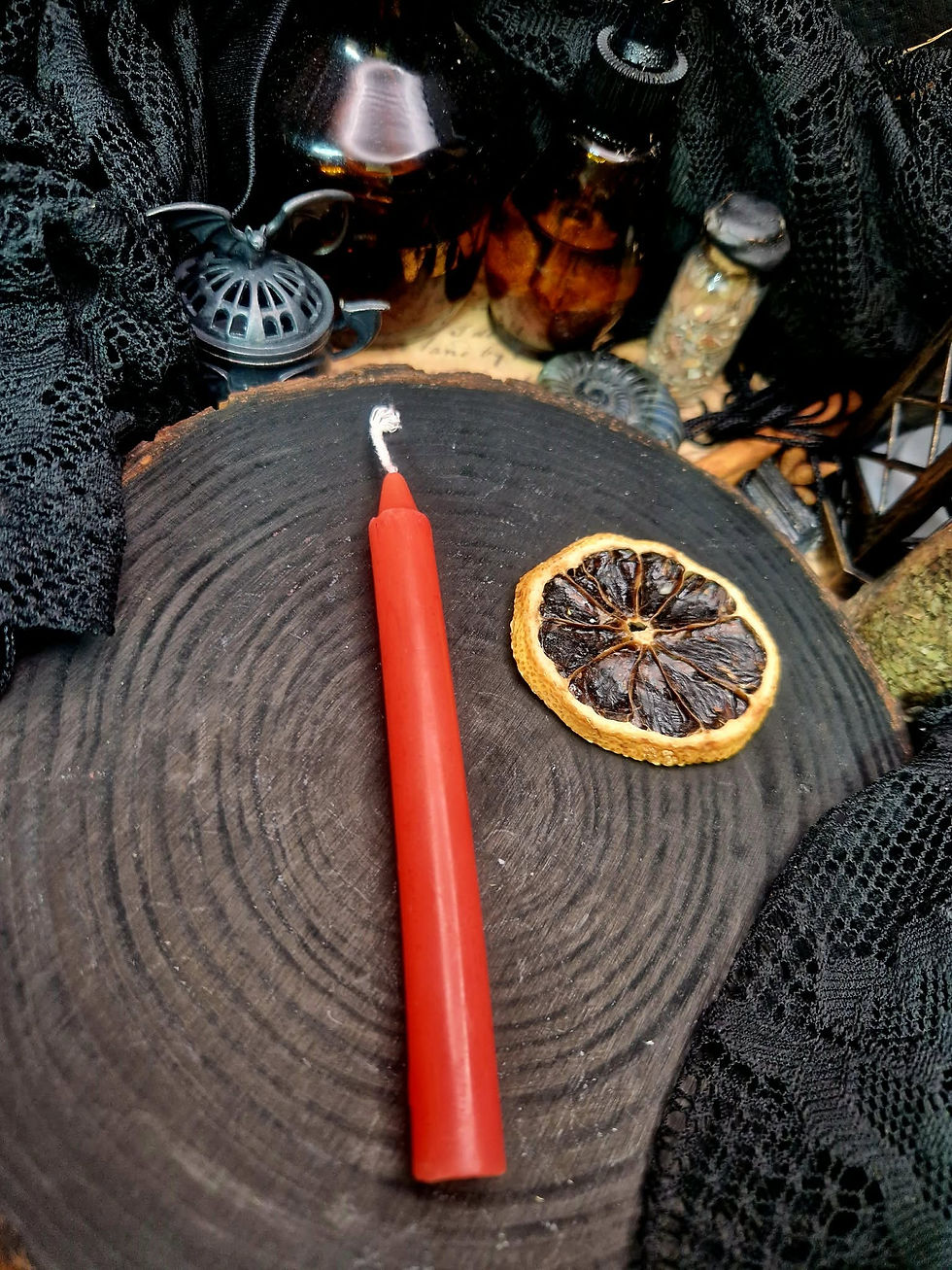 Miniature : Mini bougie rituel "Rouge" (1 pièce)