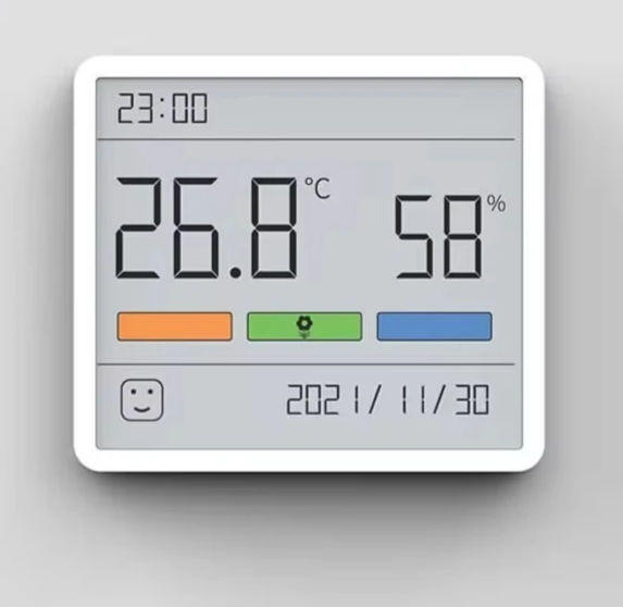 LCD Electronic Digital Display Temperature Bluetooth Humidity Meter Clock Indoo