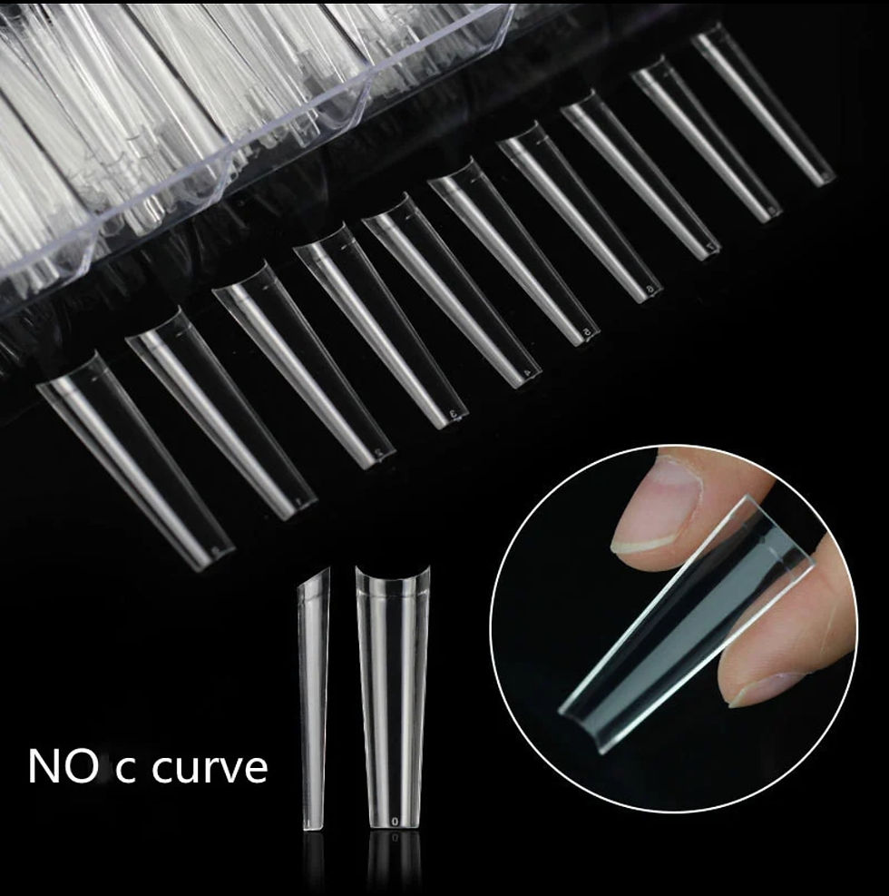 Thumbnail: Amor No C-Curve Coffin Tips Clear 500pcs