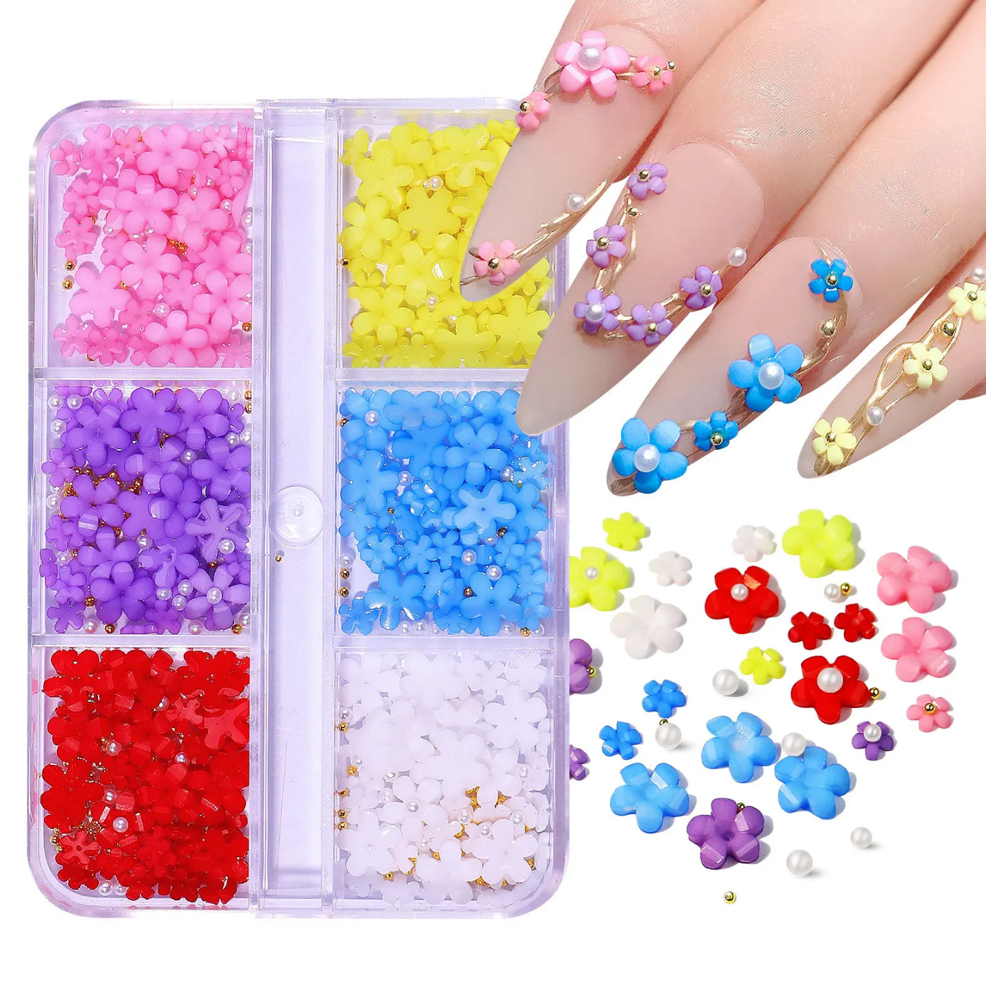 3D Color Flowers