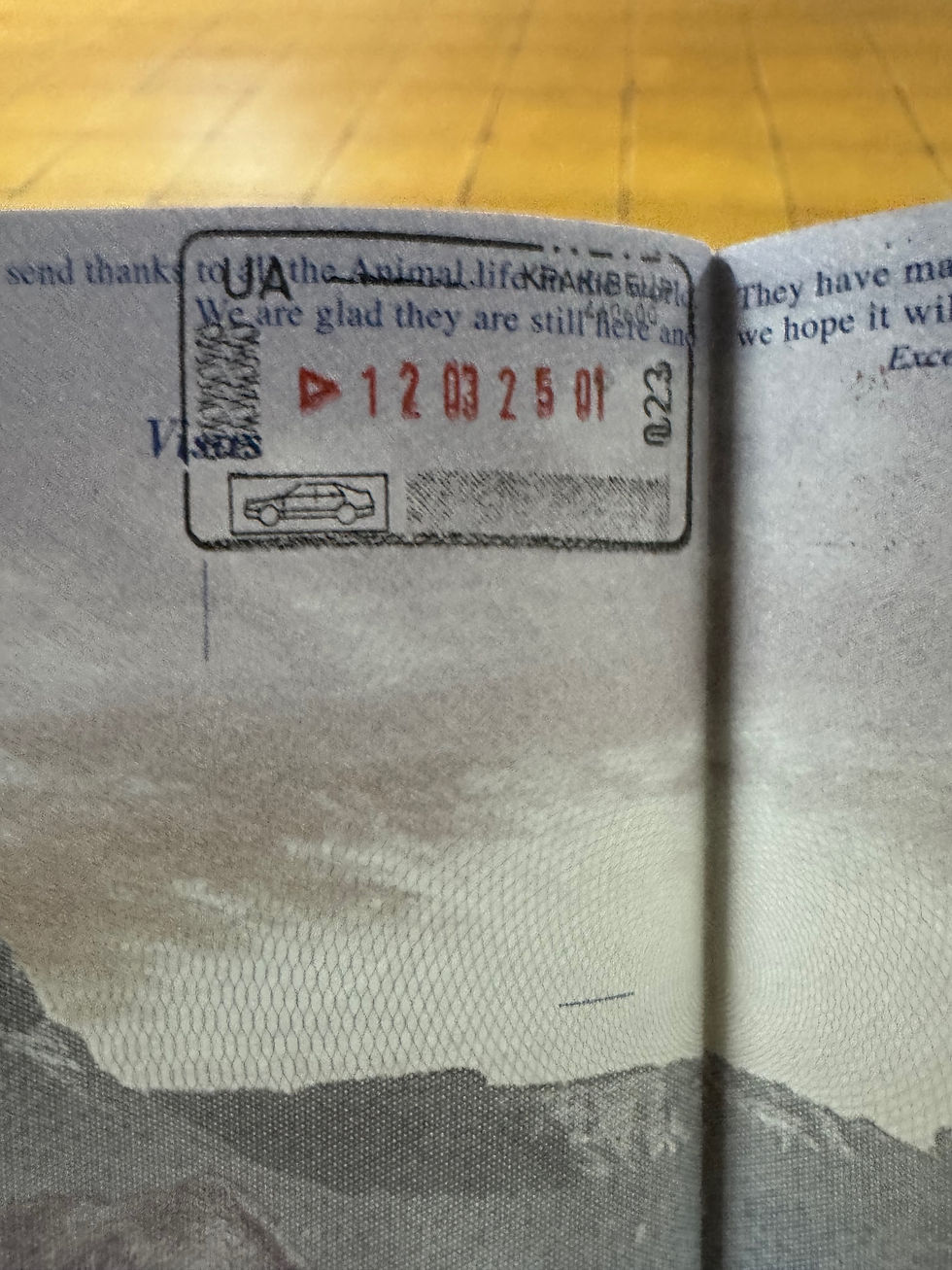 Never thought I'd have this stamp in my passport!