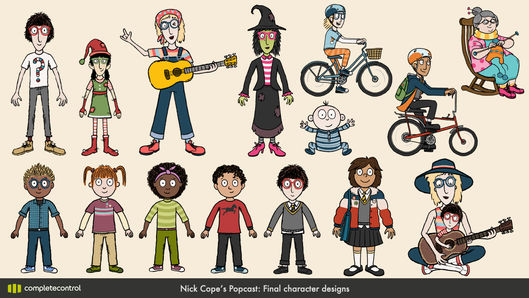 Various final character designs