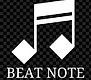 Beat Note Print Logo With Title (Vertical, White, Faux Background).png