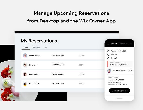 Wix Reservations Preview 4