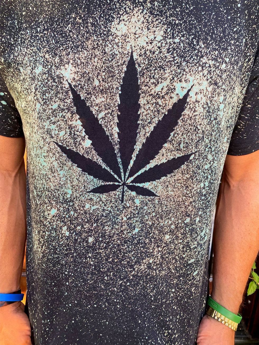 Thumbnail: Marijuana Reverse Tie Dye Shirt