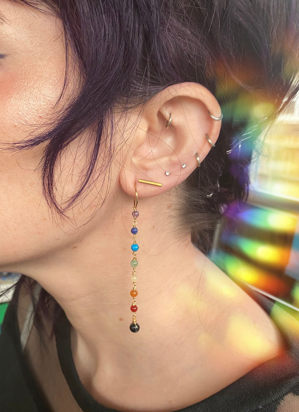Chakra Inspirations Hoop Earrings