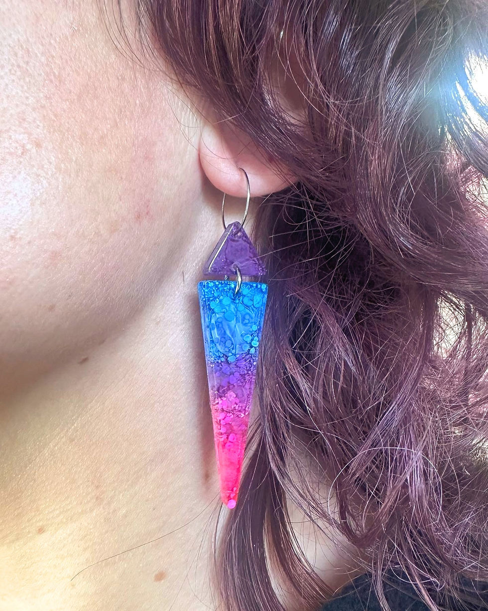 Thumbnail: Polymnia's Triangle Earrings in Color