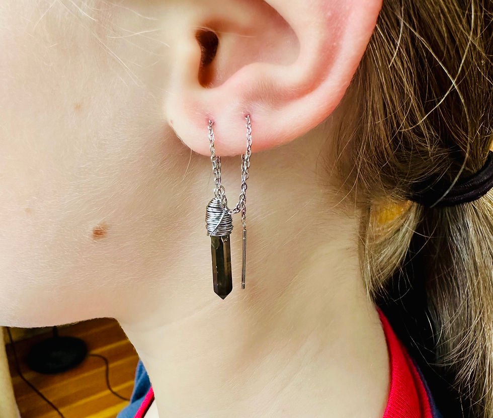 Thumbnail: Crystal Threader Earrings