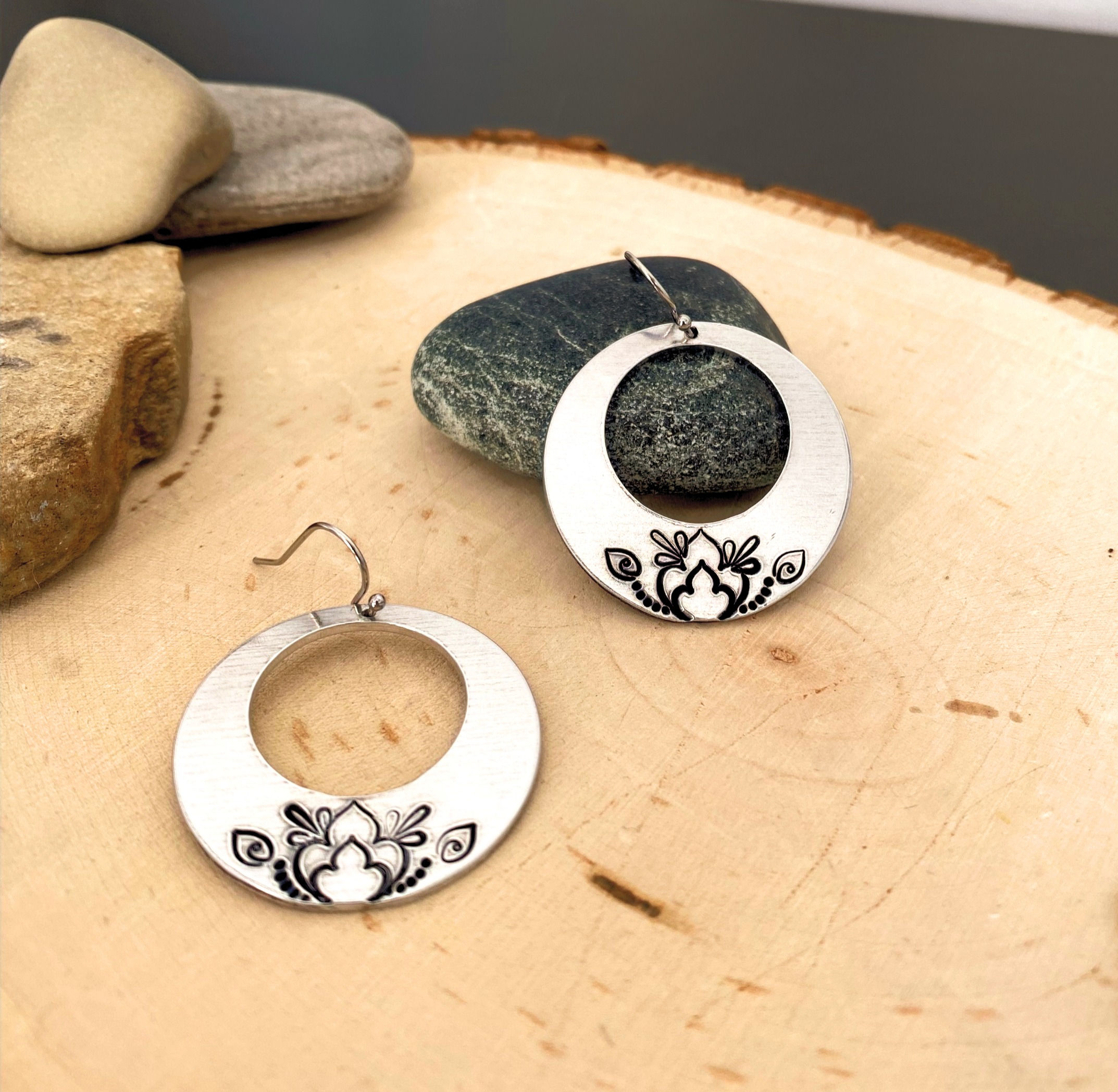 Circled Mandala Earrings
