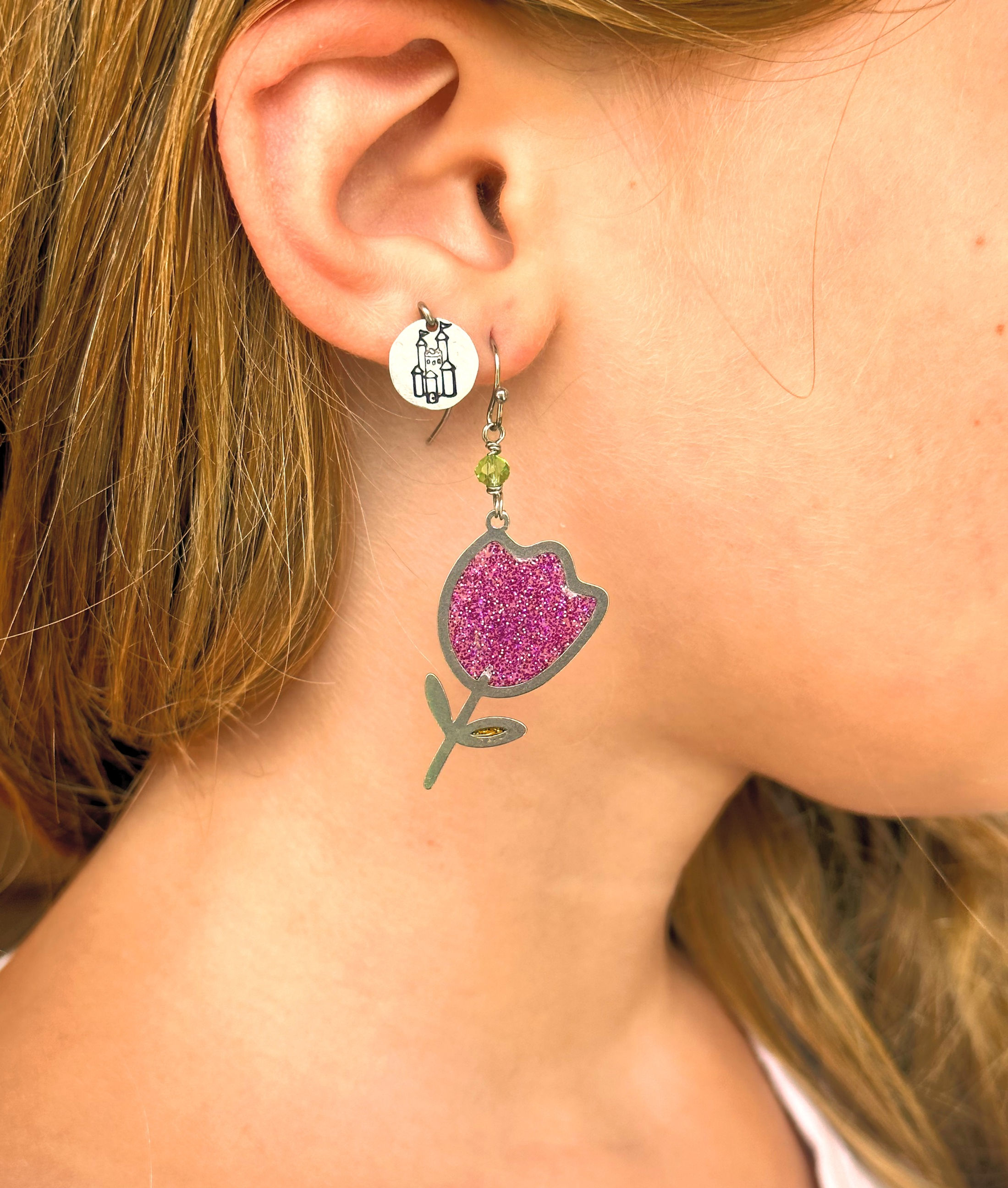 Tulip-Git To Quit Earrings