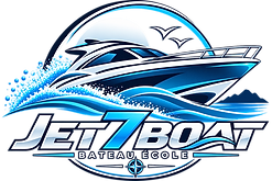 logo jet 7 Boat bateau école et permis bateau
