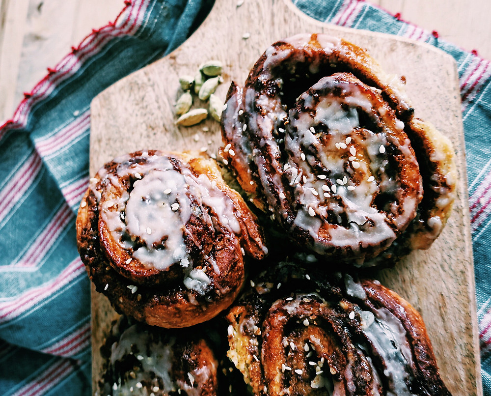 Cinnamon cardamom rolls