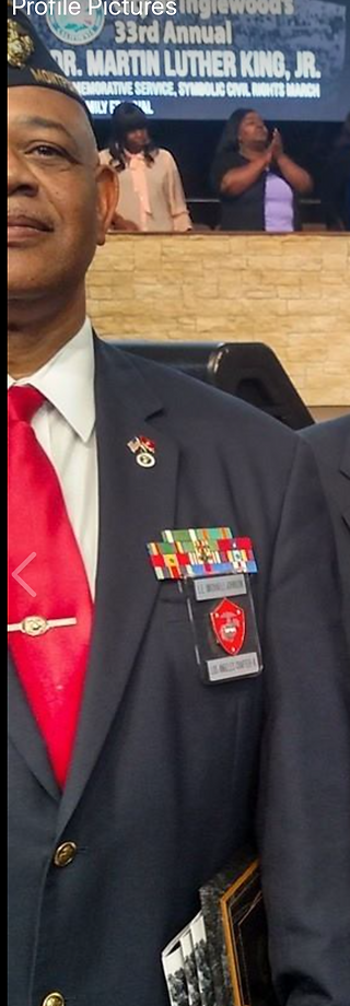 L.E. Michael Johnson without the Gulf War medals he started wearing