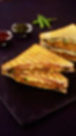 Cheese Grill Aloo Mutter Sandwich
