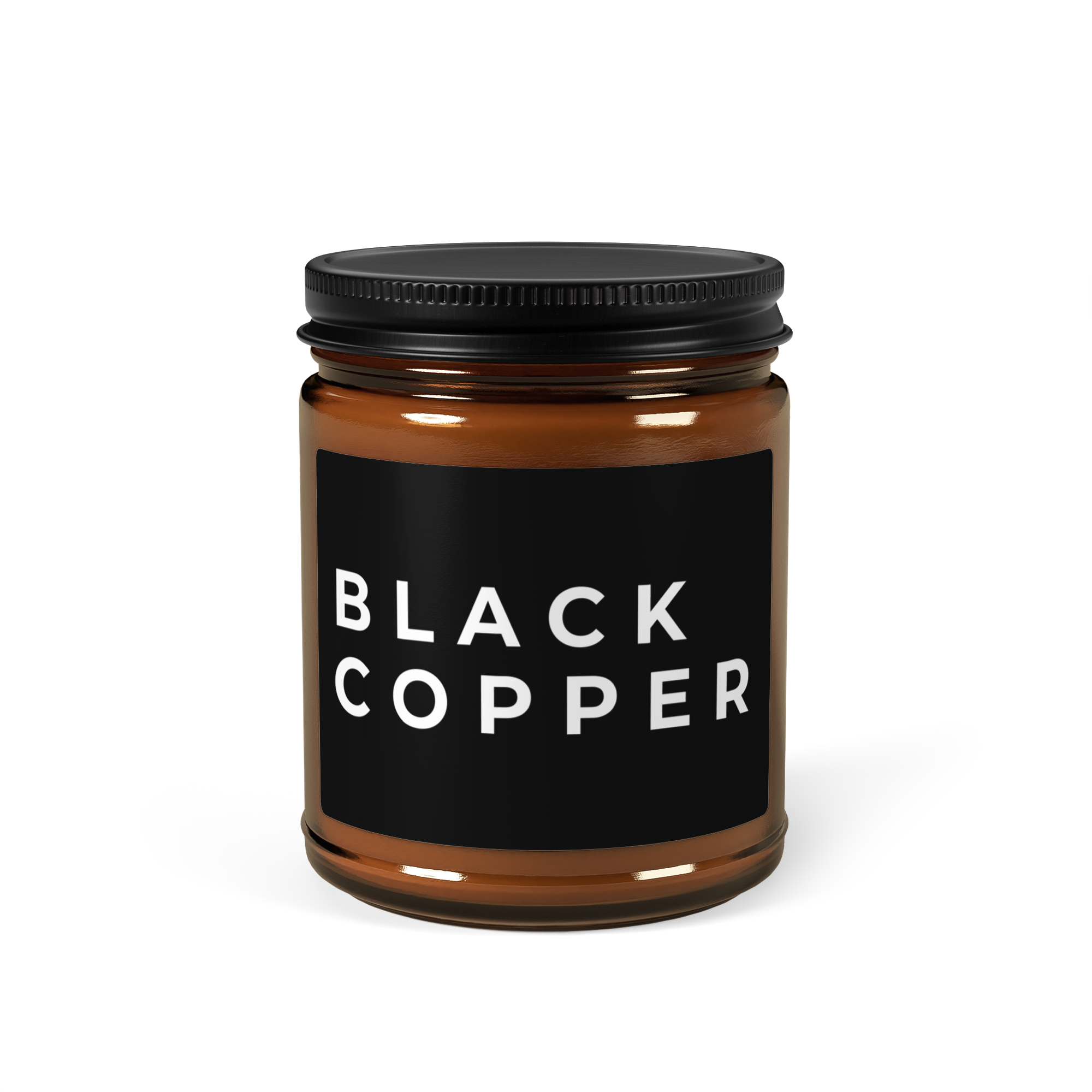 Amber jar soy candle