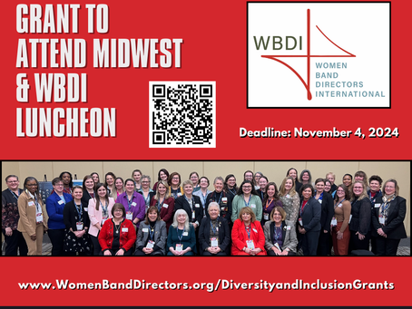 Grant to Attend Midwest & WBDI Luncheon for Early Career Band Director