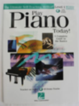 Front of book