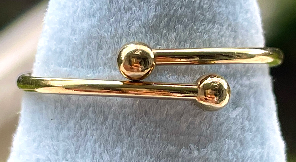 Thumbnail: Zonnig tijgeroogje ring goud