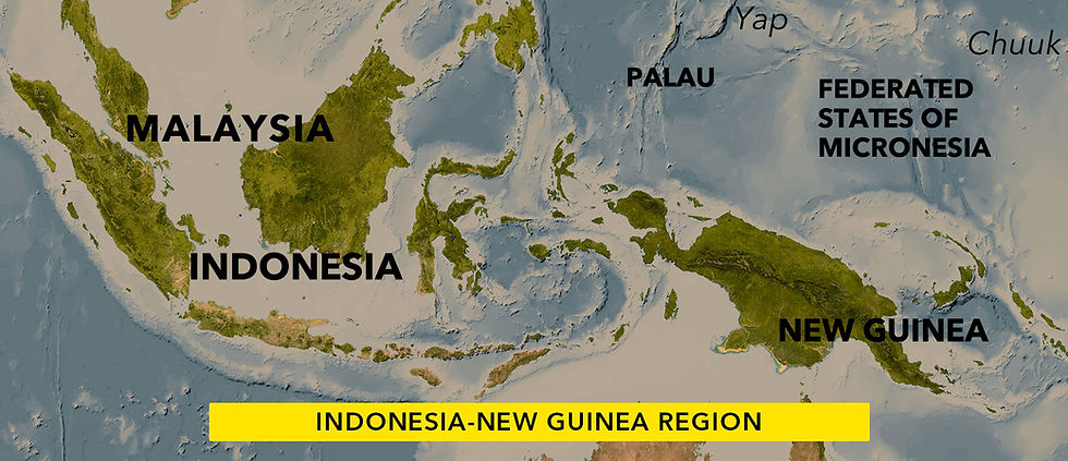 Map of Indonesia-New Guinea Region