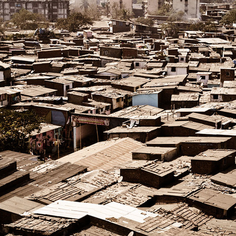 Dharavi Slum Rooftop View